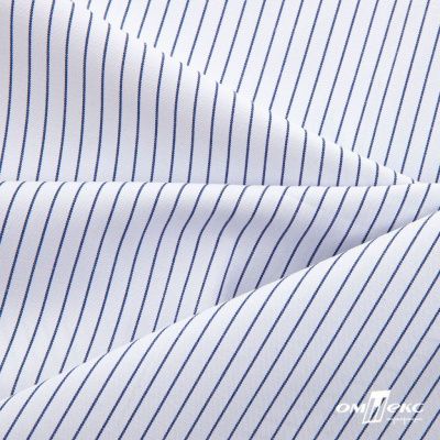 Ткань сорочечная Ронда, 115 г/м2, 58% пэ,42% хл, шир.150 см, цв.4-синяя, (арт.114) - купить в Калуге. Цена 306.69 руб.