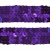 Тесьма с пайетками 12, шир. 20 мм/уп. 25+/-1 м, цвет фиолет - купить в Калуге. Цена: 778.19 руб.