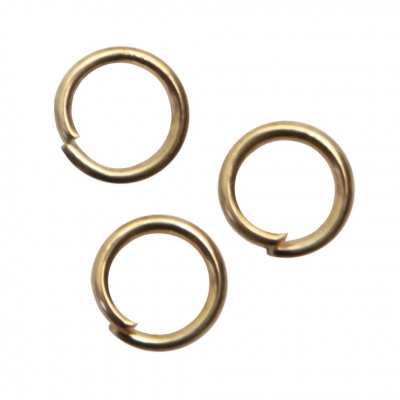 Кольцо  соединительное для бижутерии 5 мм, цв.-золото - купить в Калуге. Цена: 0.44 руб.