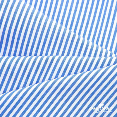 Ткань сорочечная Полоска Кенди, 115 г/м2, 58% пэ,42% хл, шир.150 см, цв.3-синий, (арт.110) - купить в Калуге. Цена 306.69 руб.