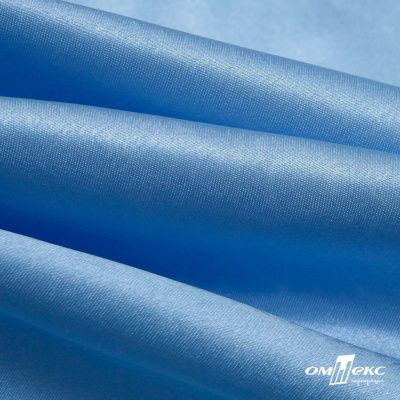 Поли креп-сатин 14-4121, 125 (+/-5) гр/м2, шир.150см, цвет голубой - купить в Калуге. Цена 155.57 руб.