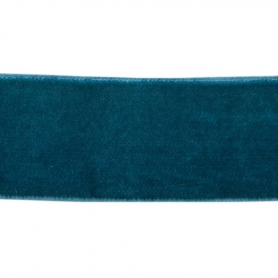Лента бархатная нейлон, шир.25 мм, (упак. 45,7м), цв.65-изумруд - купить в Калуге. Цена: 981.09 руб.