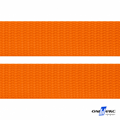 Оранжевый- цв.523 -Текстильная лента-стропа 550 гр/м2 ,100% пэ шир.25 мм (боб.50+/-1 м) - купить в Калуге. Цена: 405.80 руб.