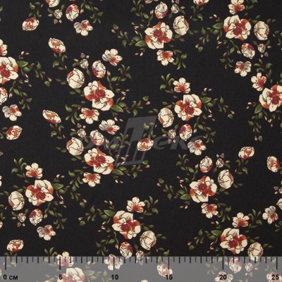 Плательная ткань "Фламенко" 3.1, 80 гр/м2, шир.150 см, принт растительный - купить в Калуге. Цена 239.03 руб.