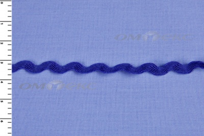 Тесьма плетеная "Вьюнчик"/синий - купить в Калуге. Цена: 40.72 руб.