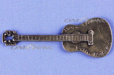 Декоративный элемент для творчества из металла "Гитара"  - купить в Калуге. Цена: 19.99 руб.