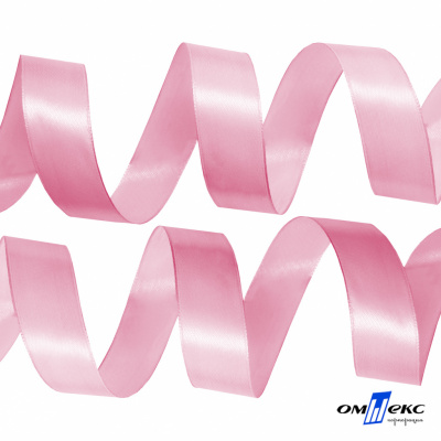 050-нежно-розовый Лента атласная упаковочная (В) 85+/-5гр/м2, шир.25 мм (1/2), 25+/-1 м - купить в Калуге. Цена: 54.51 руб.