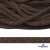 Шнур плетеный d-6 мм, 70% хлопок 30% полиэстер, уп.90+/-1 м, цв.1073-т.коричневый - купить в Калуге. Цена: 594 руб.