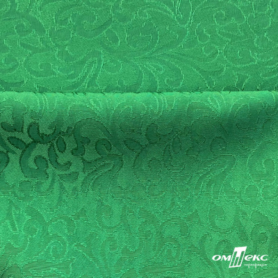 Ткань жаккард королевский, 100% полиэстр 180 г/м 2, шир.150 см, цв-зеленый - купить в Калуге. Цена 293.39 руб.