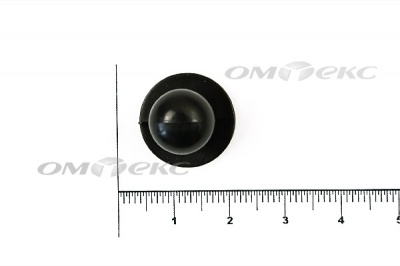 Пуговица поварская "Пукля", 10 мм, цвет чёрный - купить в Калуге. Цена: 2.03 руб.