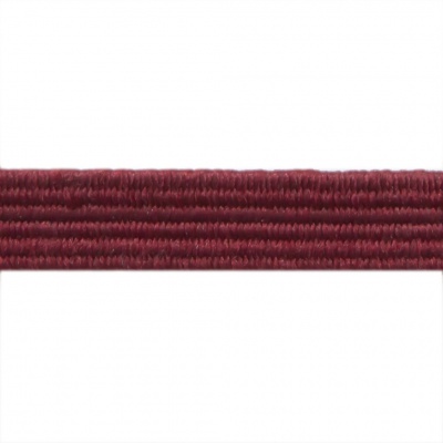 Резиновые нити с текстильным покрытием, шир. 6 мм ( упак.30 м/уп), цв.- 88-бордо - купить в Калуге. Цена: 155.22 руб.