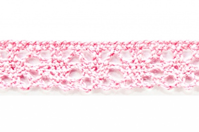 Тесьма кружевная 0621-1607, шир. 15 мм/уп. 20+/-1 м, цвет 096-розовый - купить в Калуге. Цена: 302.42 руб.