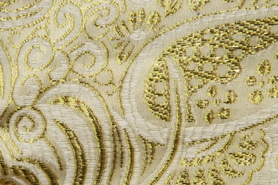 Ткань костюмная жаккард №5, 140 гр/м2, шир.150см, цвет золото - купить в Калуге. Цена 383.29 руб.