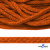 Шнур плетеный d-6 мм, 70% хлопок 30% полиэстер, уп.90+/-1 м, цв.1066-апельсин - купить в Калуге. Цена: 588 руб.