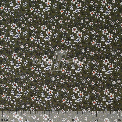 Плательная ткань "Фламенко" 11.2, 80 гр/м2, шир.150 см, принт растительный - купить в Калуге. Цена 259.21 руб.