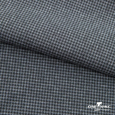 Ткань костюмная Пье-де-пуль 24013, 210 гр/м2, шир.150см, цвет чёрн/св.серый - купить в Калуге. Цена 334.18 руб.