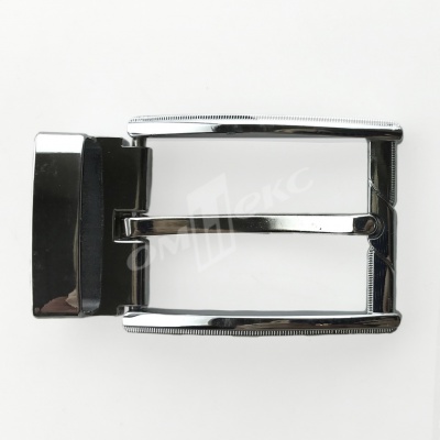 Пряжка металлическая для мужского ремня 845005А#2 (шир.ремня 40 мм), цв.-никель - купить в Калуге. Цена: 110.29 руб.