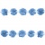 Тесьма плетеная "Рюш", упак. 9,14 м, цвет голубой - купить в Калуге. Цена: 45.87 руб.