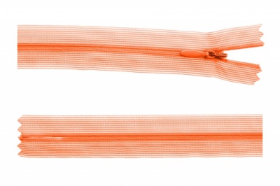 Молния потайная Т3 849, 50 см, капрон, цвет оранжевый - купить в Калуге. Цена: 8.87 руб.