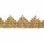 Тесьма металлизированная 0384-0240, шир. 40 мм/уп. 25+/-1 м, цвет золото - купить в Калуге. Цена: 490.74 руб.