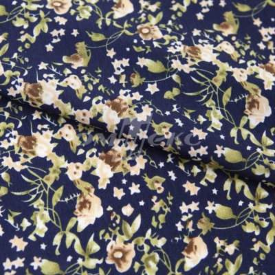 Плательная ткань "Фламенко" 1.1, 80 гр/м2, шир.150 см, принт растительный - купить в Калуге. Цена 241.49 руб.