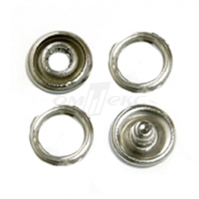 Кнопки рубашечные 10,5 мм никель New Star (кольцо) - купить в Калуге. Цена: 5.80 руб.