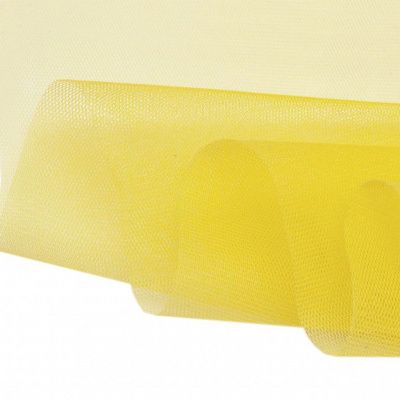 Фатин жесткий 16-68, 22 гр/м2, шир.180см, цвет жёлтый - купить в Калуге. Цена 90.20 руб.