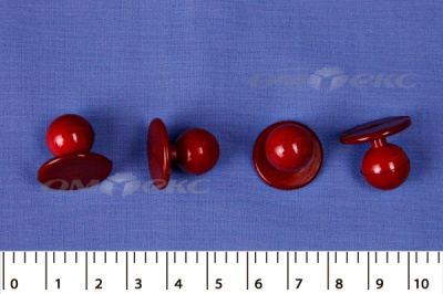Пуговица поварская "Пукля", 10 мм, цвет красный - купить в Калуге. Цена: 2.28 руб.