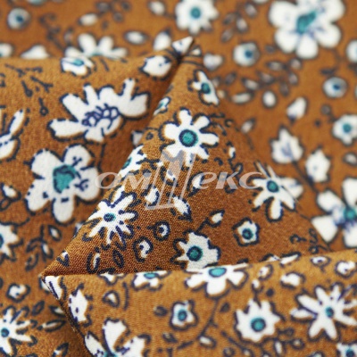 Плательная ткань "Фламенко" 11.1, 80 гр/м2, шир.150 см, принт растительный - купить в Калуге. Цена 239.03 руб.