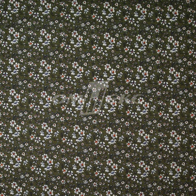 Плательная ткань "Фламенко" 11.2, 80 гр/м2, шир.150 см, принт растительный - купить в Калуге. Цена 259.21 руб.