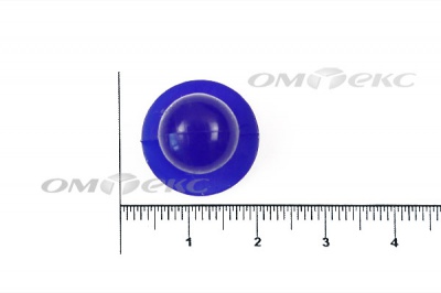 Пуговица поварская "Пукля", 10 мм, цвет синий - купить в Калуге. Цена: 5.66 руб.