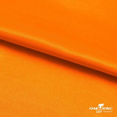 Поли креп-сатин 15-1263, 125 (+/-5) гр/м2, шир.150см, цвет оранжевый - купить в Калуге. Цена 155.57 руб.
