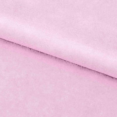 Велюр JS LIGHT 1, 220 гр/м2, шир.150 см, (3,3 м/кг), цвет бл.розовый - купить в Калуге. Цена 1 055.34 руб.
