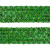 Тесьма с пайетками D4, шир. 35 мм/уп. 25+/-1 м, цвет зелёный - купить в Калуге. Цена: 1 308.30 руб.