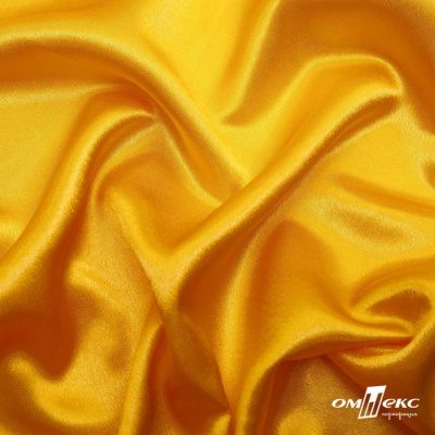 Поли креп-сатин 13-0859, 125 (+/-5) гр/м2, шир.150см, цвет жёлтый - купить в Калуге. Цена 155.57 руб.