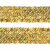Тесьма с пайетками D16, шир. 35 мм/уп. 25+/-1 м, цвет золото - купить в Калуге. Цена: 1 281.60 руб.