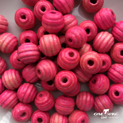 0309-Бусины деревянные "ОмТекс", 16 мм, упак.50+/-3шт, цв.023-розовый - купить в Калуге. Цена: 62.22 руб.