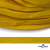 Шнур плетеный (плоский) d-12 мм, (уп.90+/-1м), 100% полиэстер, цв.269 - жёлтый - купить в Калуге. Цена: 8.62 руб.