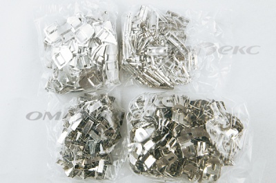 Крючки брючные 4 шипа "Стром" 144 шт. никель - купить в Калуге. Цена: 383.97 руб.