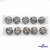 119-01 Кнопки пришивные декоративные металл 21 мм, цв.-никель - купить в Калуге. Цена: 21.54 руб.