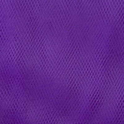 Фатин матовый 16-85, 12 гр/м2, шир.300см, цвет фиолетовый - купить в Калуге. Цена 96.31 руб.