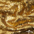 Трикотажное полотно, Сетка с пайетками,188 гр/м2, шир.140 см, цв.-тем.золото (#51) - купить в Калуге. Цена 505.15 руб.