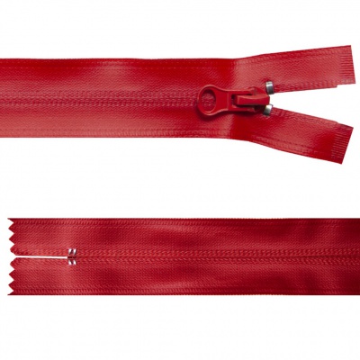 Молния водонепроницаемая PVC Т-7, 20 см, неразъемная, цвет (820)-красный - купить в Калуге. Цена: 21.78 руб.