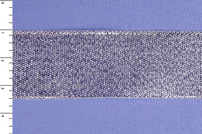 Лента парча MR-25, 25мм (33 м)  серебро - купить в Калуге. Цена: 403.62 руб.