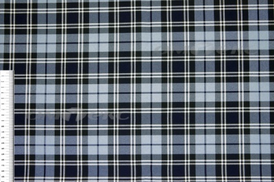Ткань костюмная клетка Т7274 2004, 220 гр/м2, шир.150см, цвет т.синий/гол/бел - купить в Калуге. Цена 