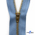 Молнии джинсовые металл т-4, 18 см латунь (YG), цв.-деним (231) - купить в Калуге. Цена: 21.57 руб.