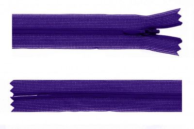 Молния потайная Т3 866, 50 см, капрон, цвет фиолетовый - купить в Калуге. Цена: 8.62 руб.