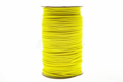 0370-1301-Шнур эластичный 3 мм, (уп.100+/-1м), цв.110 - желтый - купить в Калуге. Цена: 459.62 руб.