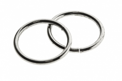 Кольцо металлическое d-15 мм, цв.-никель - купить в Калуге. Цена: 2.45 руб.