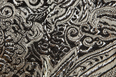 Ткань костюмная жаккард №11, 140 гр/м2, шир.150см, цвет тем.серебро - купить в Калуге. Цена 383.29 руб.